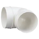 Duka bøjning 90° Ø100 mm hvid