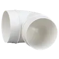 Duka bøjning 90° Ø100 mm hvid