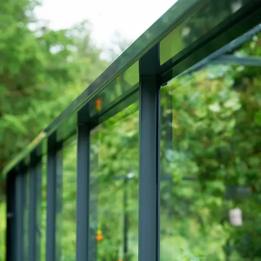 Juliana Compact 6,6 m² - drivhus antracit/sort m/3 mm hærdet glas