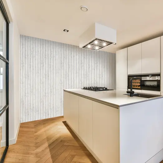 Fibrotech Stone akustikpanel 18x520x2440 mm marble white stone