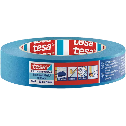 Tesa® 4440 Professionel udendørs malertape 50 m x 25 mm blå