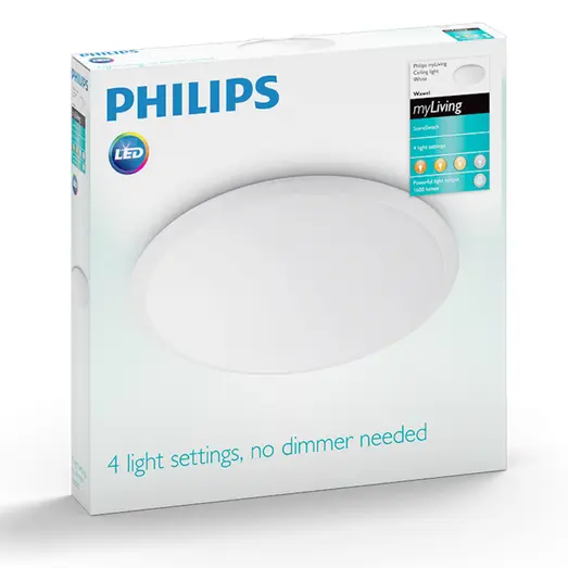 Philips Wawel plafond 17W hvid