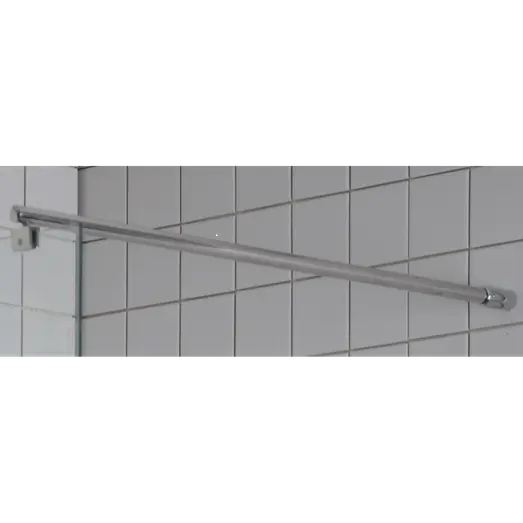 Milobad forhængsstang til brusevæg 110 cm stål