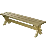 Plus Nostalgi Plankebænk 177 cm gråbrun