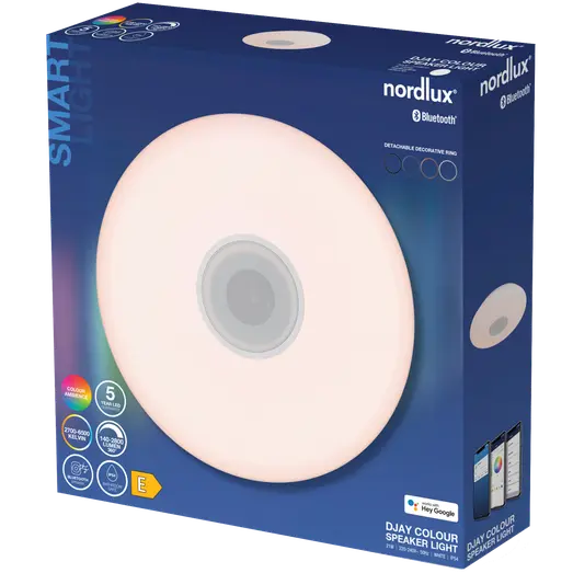 Nordlux Djay smart colour plafond og Bluetooth-højtaler