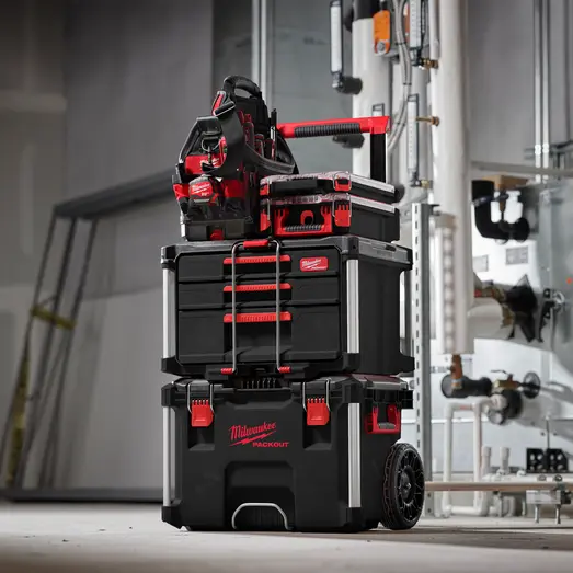 Milwaukee packout kuffert med 2+1 skuffe