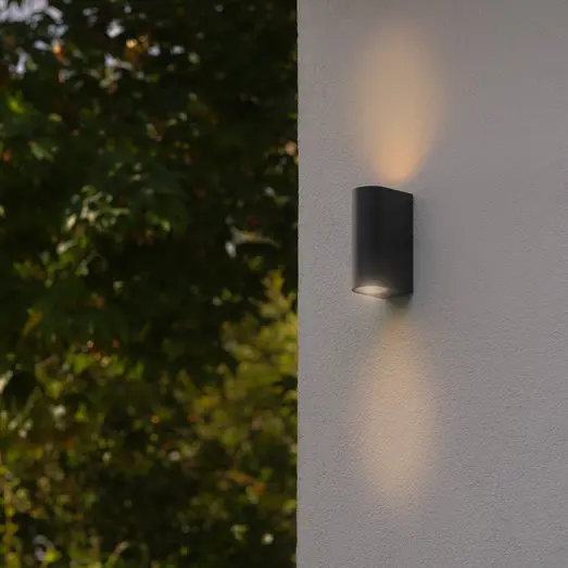Nordlux Dion Double udendørs væglampe GU10 sort
