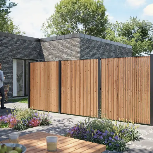 PLUS Saga hegn 150×180 cm ThermoWood®