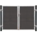 Plus Futura dobbeltlåge højrehængt 197x145 cm skifergrå