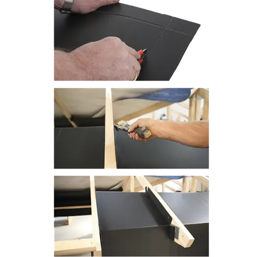 Bygtjek WinWin Plade sort 450x950x50 mm