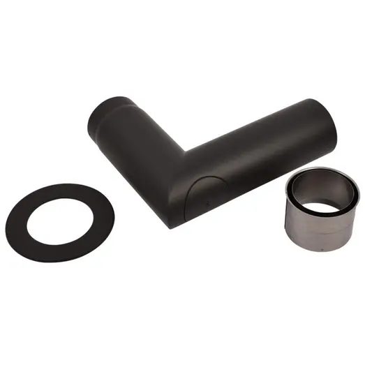 Varde røgrørssæt knæk sort, 90°