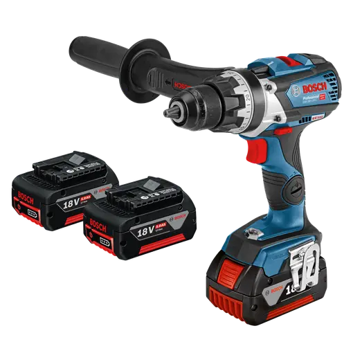 Bosch GSR 18V-110 C bore/-skruemaskine 3x5,0Ah battteri/lader i L-Boxx