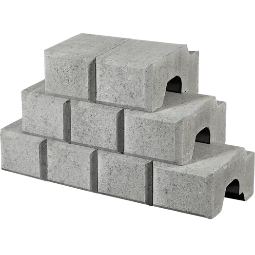 IBF Danblokke, 25x33x17 cm, grå