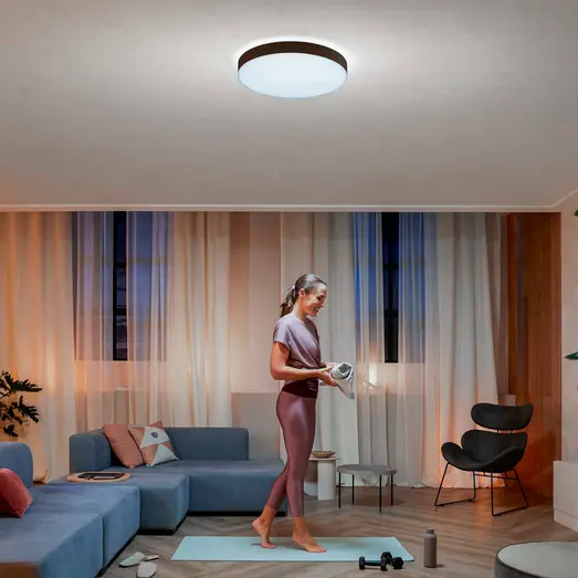 Philips Hue Enrave XL plafond Ø55,1 cm 48W sort