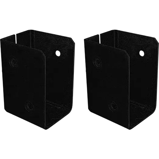 PLUS Cubic bjælkebeslag til 4,5×9 cm dragere sort 2 stk