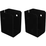 PLUS Cubic bjælkebeslag til 4,5×9 cm dragere sort 2 stk