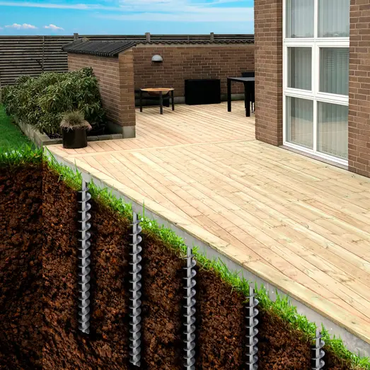 GroundPlug® Twister™ M12/600 skruefundament