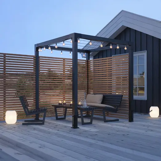 PLUS Siesta Living stol 75 cm sort