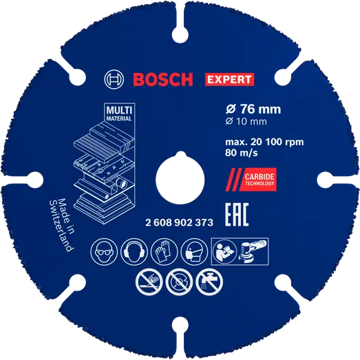 Bosch EXPERT Multi Material skæreskive i hårdmetal, 76x10 mm 