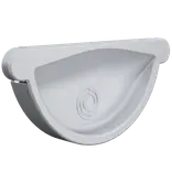 Lindab Rainline endebund - 125 mm