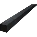 Tømmer ru stolpe grund- og topmalet 75 x 75 mm længde 2,7 m RAL 9005