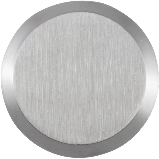 Jasa blindskilt Ø52 mm x 12 mm massiv rustfri stål