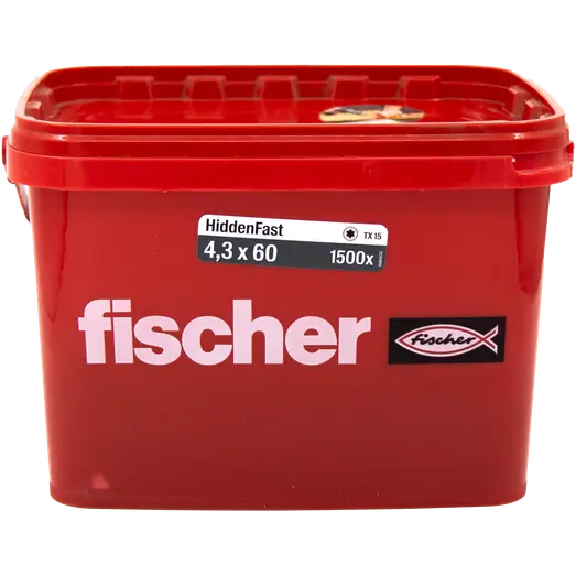 Fischer HiddenFast ZT C5 terrasseskrue 4,3x60 1500 stk