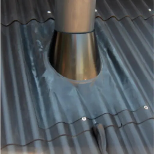 Varde blyfri flexinddækning med vandnæse sort, 33-45°