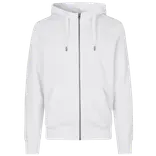 ID Core herre hoodie med lynlås hvid str.