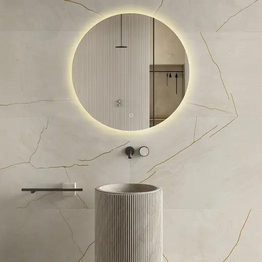 Milobad CL065 spejl m/LED Ø80 cm