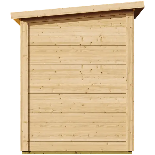 Saunahytte med glasdør, 3-4 pers., fyrtræ (Saml-Selv) (uden ovn)  