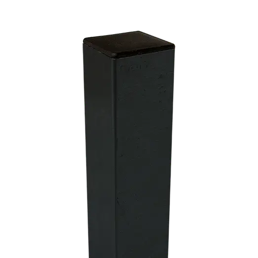 Plus stålstolpe 80x80 mm gråsort