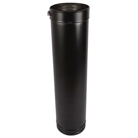 Varde skorsten sektion sort, 100 cm