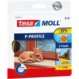 Tesamoll® P-Profil, brun 9 mm x 6 m