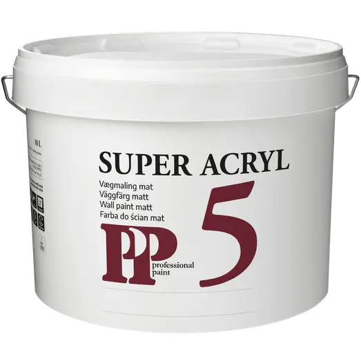 PP Acrylmaling Super 5 S0500-N/Råhvid