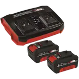 Einhell Power-X-Change starterkit 2x18V/4,0A og twin oplader