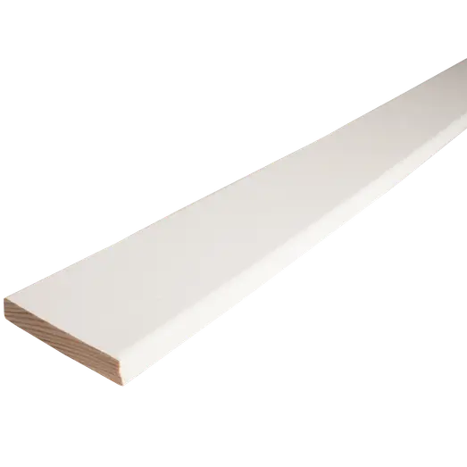 FT Forkantliste fyr /2Rk L276 hvid ral 9x55x3000 mm