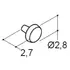 Scanbad Dot knopgreb Ø28/36 mm krom