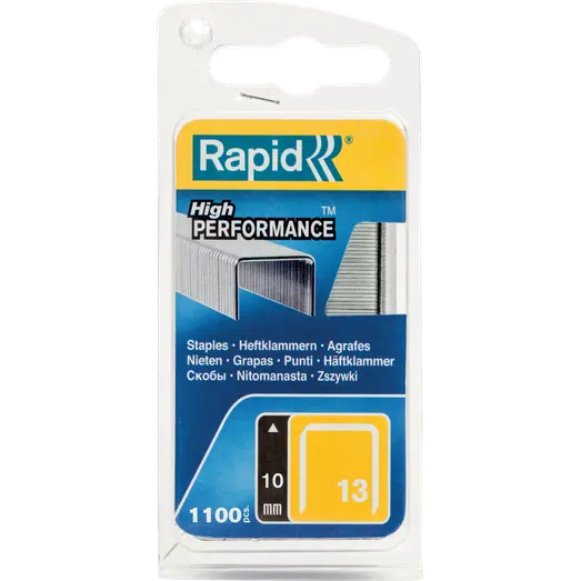 Rapid Nr. 13 fintrådshæfteklammer 10 mm, 1100 stk.