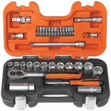 Bahco S330 topnøglesæt 1/4" og 3/8" - 34 dele
