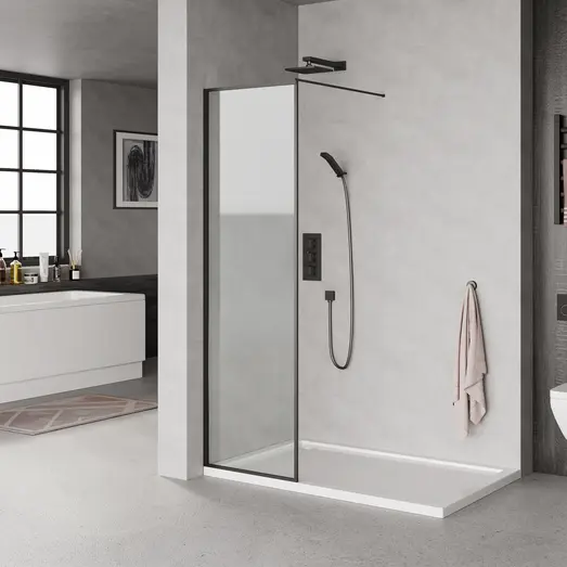 Mikelo brusevæg med sort ramme