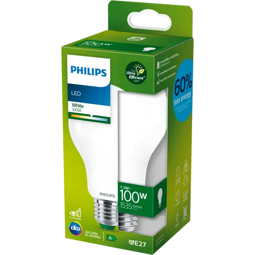 Philips Ultra Efficient LED pære 100W A-klasse, E27