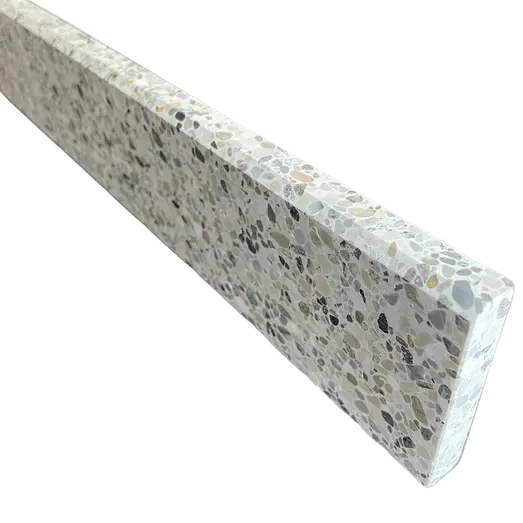 Terrazzo sokkelliste san francisco slebet overflade og top med fas 40x1,5x7,5 cm