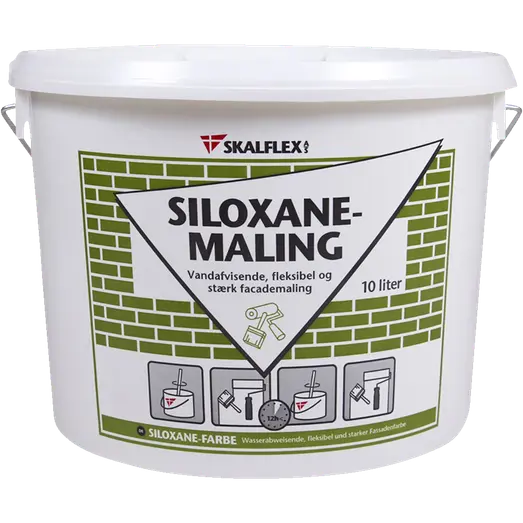 Skalflex facademaling siloxane hvid 10L