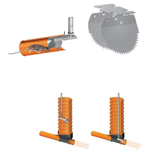 Montagestang 1 meter rottespærre VVS-nr. 154390801