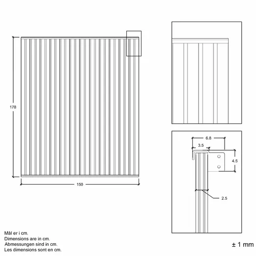 PLUS Noor hegn 150×178 cm