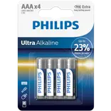 Philips Ultra alkaline LR03/AAA batteri 4 stk.