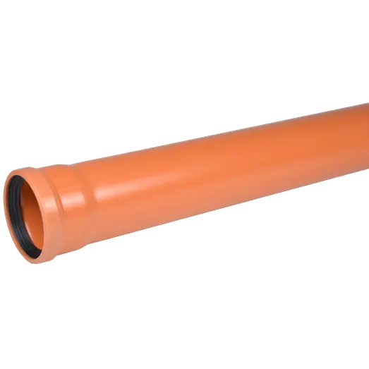 Wavin kloakrør PVC-ML rød 160x1000 mm