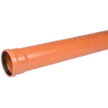 Wavin kloakrør PVC-ML rød 160x1000 mm
