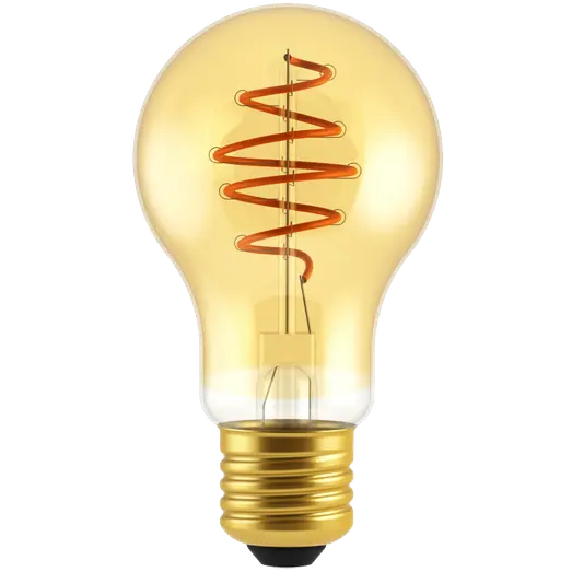 Nordlux Deco E27 A60 spiral dim dekorativ pære 2500K guldfarvet